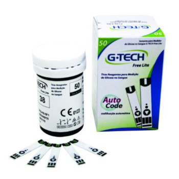 TIRAS REAGENTES G-TECH FREE LITE 50UND